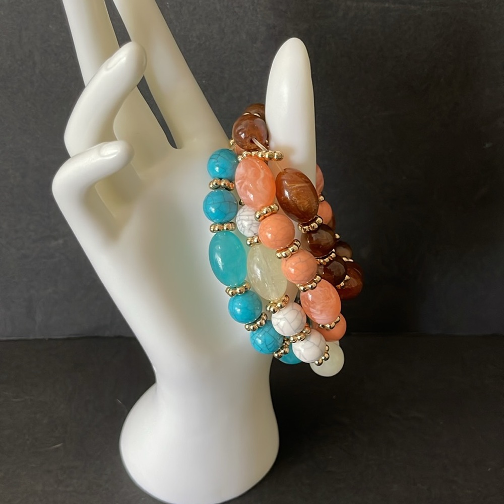 Beaded Stackable Bracelet Bundle - image 3